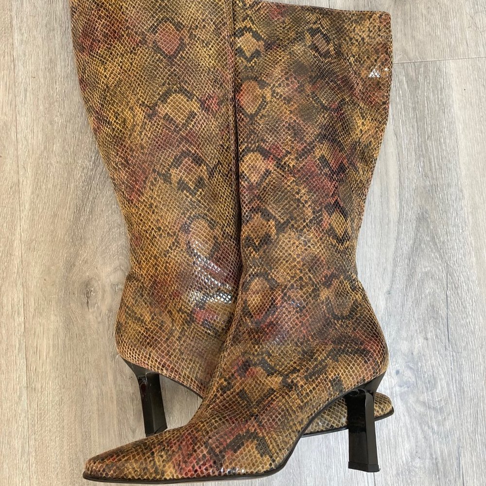 Stuart Weitzman Snakeskin Boots